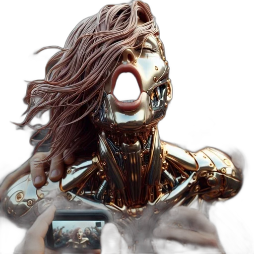 mask, jewelry, robot, face transparent PNG cut-out