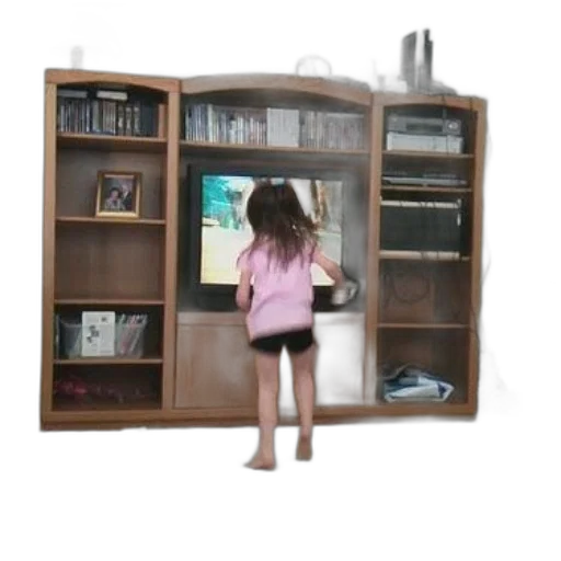 furniture, 3d render, young, girl transparent PNG cut-out
