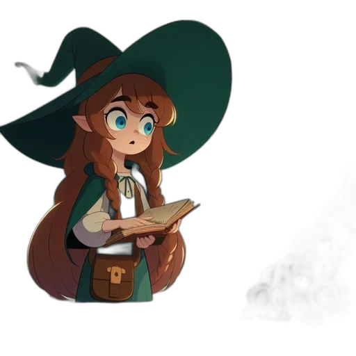 staff, hat, concept art, fantasy art transparent PNG cut-out
