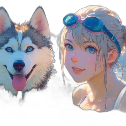 creature, face, animal, anime transparent PNG cut-out