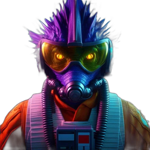 mask, face, robot, creature transparent PNG cut-out