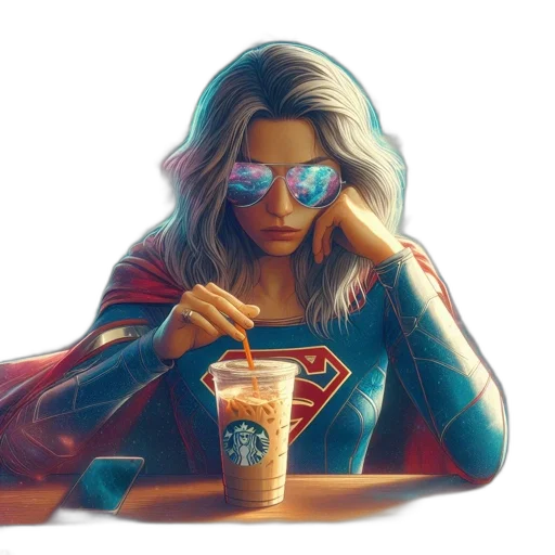 jacket, face, comic book art, concept art transparent PNG cut-out
