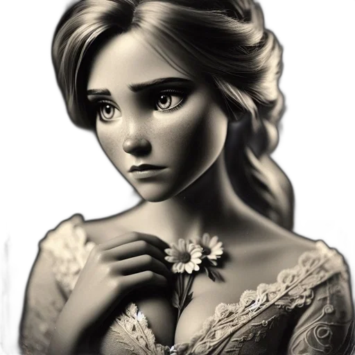 dress, face, jewelry, crown transparent PNG cut-out