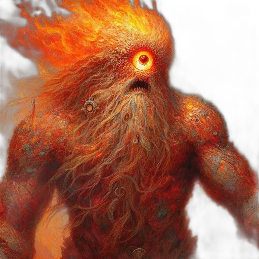 creature, dragon, hair, face transparent PNG cut-out
