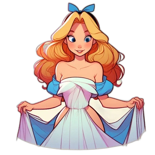 dress, crown, cartoon, pixel art transparent PNG cut-out