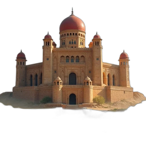 building, crown, 3d render, photorealistic transparent PNG cut-out