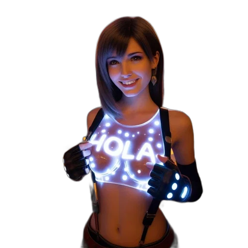robot, jacket, jewelry, cyberpunk transparent PNG cut-out