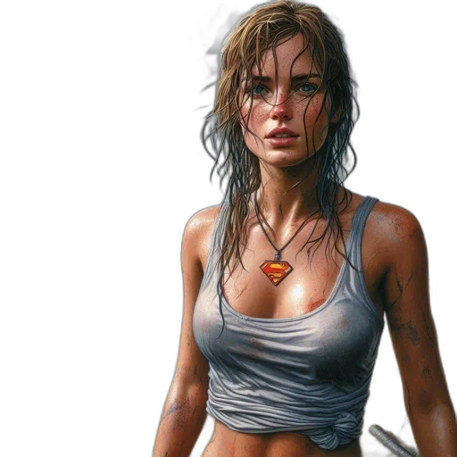 face, weapon, jewelry, dress transparent PNG cut-out