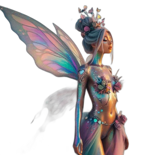 concept art, fantasy art, 3d render, pixel art transparent PNG cut-out