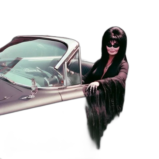 car, hair, weapon, jacket transparent PNG cut-out