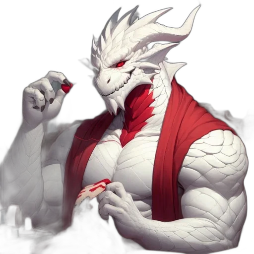 dragon, staff, creature, animal transparent PNG cut-out