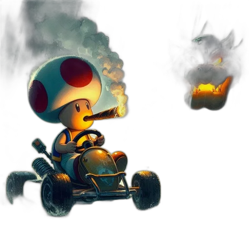 car, robot, concept art, pixel art transparent PNG cut-out