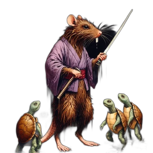 staff, animal, concept art, large transparent PNG cut-out
