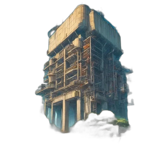building, furniture, robot, face transparent PNG cut-out