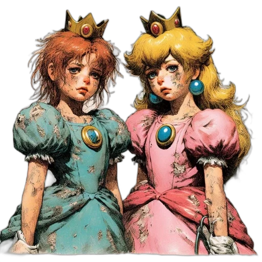 crown, dress, concept art, watercolor transparent PNG cut-out