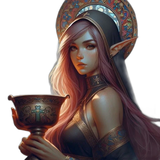 crown, hat, jewelry, staff transparent PNG cut-out