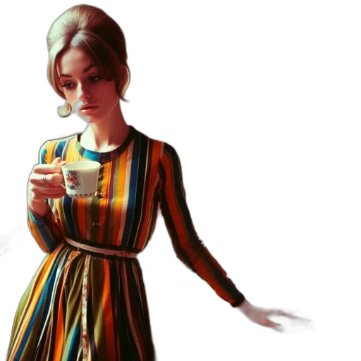 dress, face, oil painting, concept art transparent PNG cut-out