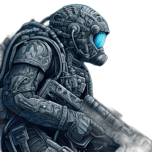 robot, creature, mask, face transparent PNG cut-out