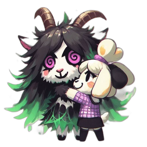 creature, animal, staff, mask transparent PNG cut-out