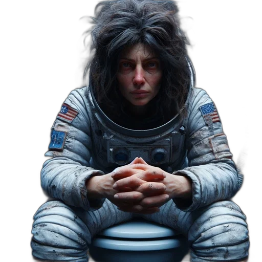 jacket, face, creature, robot transparent PNG cut-out
