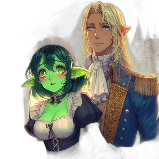 fantasy art, concept art, pixel art, watercolor transparent PNG cut-out