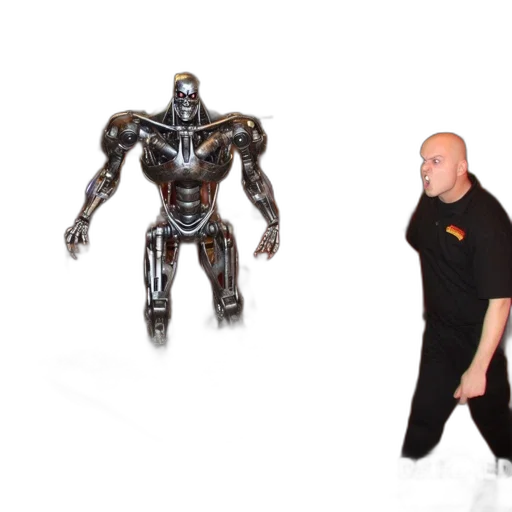 robot, creature, concept art, 3d render transparent PNG cut-out