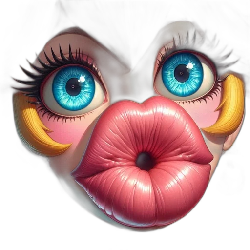 face, mask, photorealistic, 3d render transparent PNG cut-out