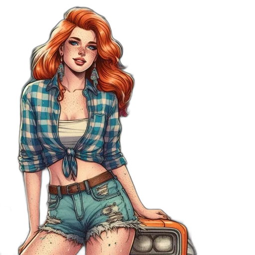 jacket, comic book art, concept art, cartoon transparent PNG cut-out