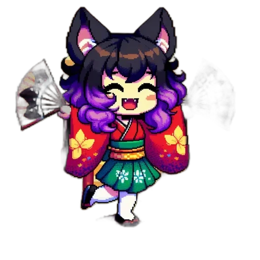 staff, pixel art, anime, fantasy art transparent PNG cut-out