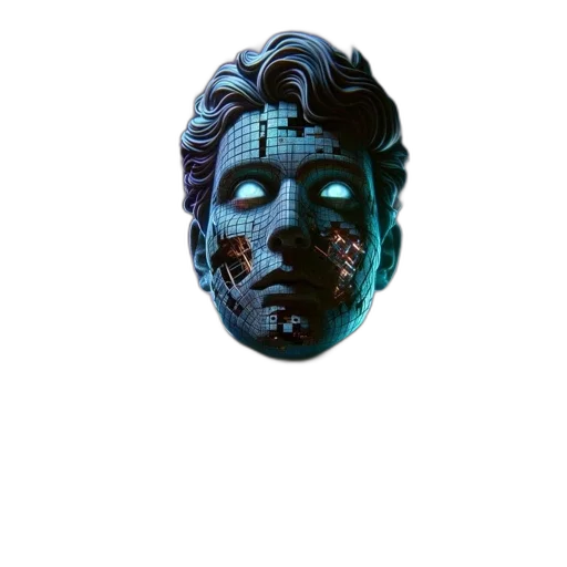 mask, face, robot, crown transparent PNG cut-out