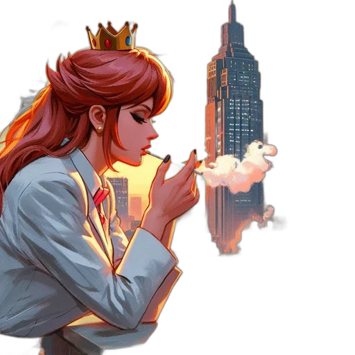 crown, concept art, comic book art, fantasy art transparent PNG cut-out