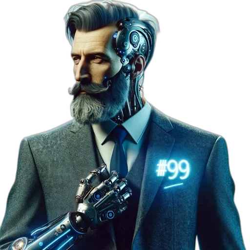 robot, face, mask, cyberpunk transparent PNG cut-out