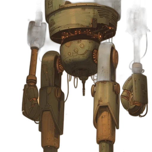 robot, weapon, staff, mask transparent PNG cut-out