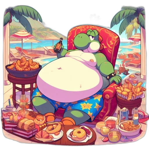 food, dragon, concept art, pixel art transparent PNG cut-out