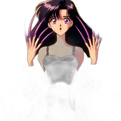 dress, hair, anime, pixel art transparent PNG cut-out