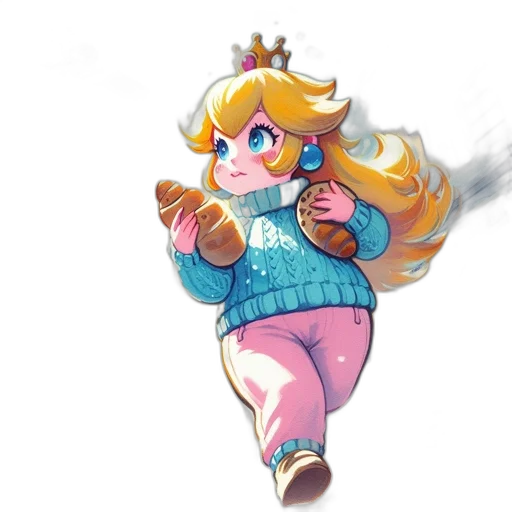 dress, crown, staff, weapon transparent PNG cut-out