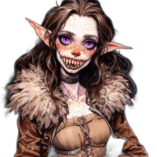face, mask, staff, creature transparent PNG cut-out