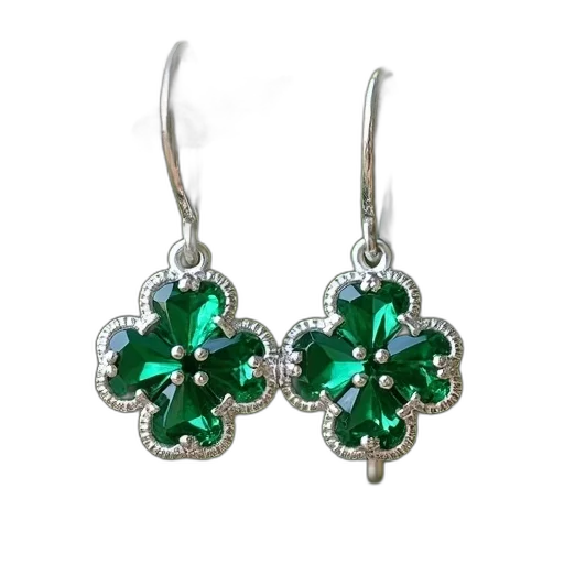 jewelry, crown, green, pair transparent PNG cut-out