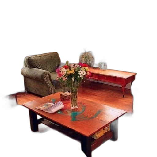 furniture, 3d render, photorealistic, red transparent PNG cut-out