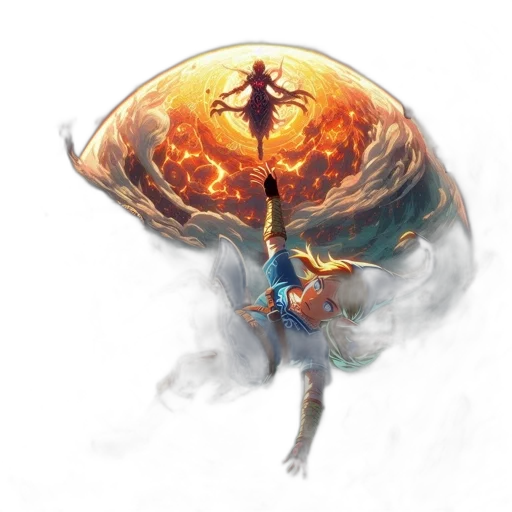 umbrella, dragon, concept art, fantasy art transparent PNG cut-out