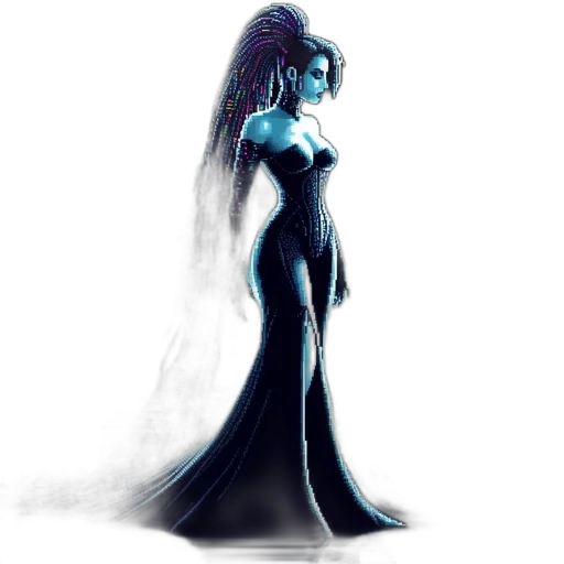 dress, concept art, fantasy art, comic book art transparent PNG cut-out