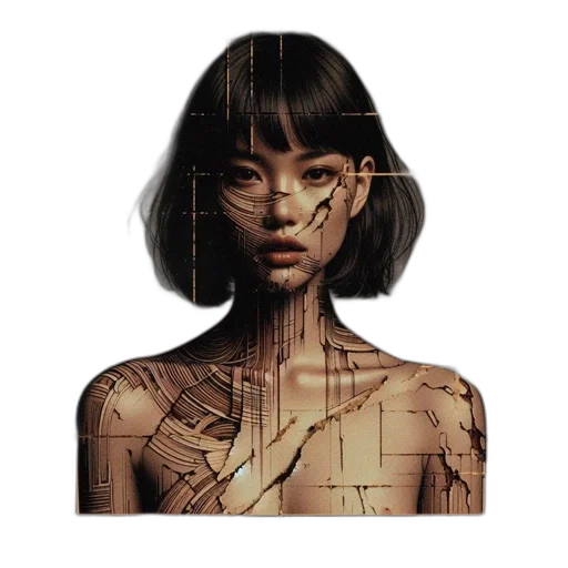face, mask, dress, robot transparent PNG cut-out