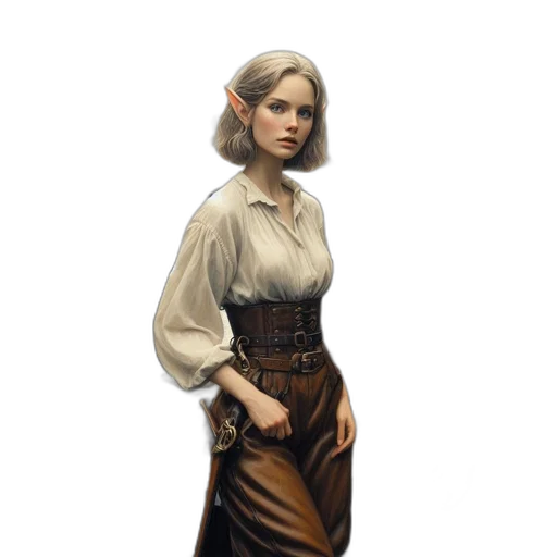 staff, dress, jacket, concept art transparent PNG cut-out