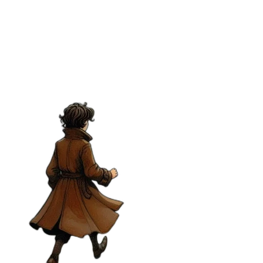 staff, dress, jacket, weapon transparent PNG cut-out