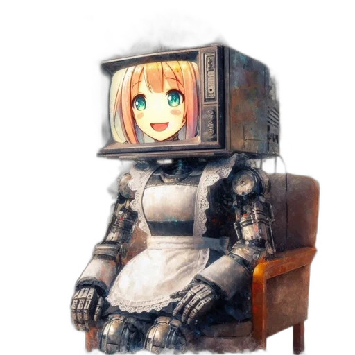 robot, dress, furniture, face transparent PNG cut-out