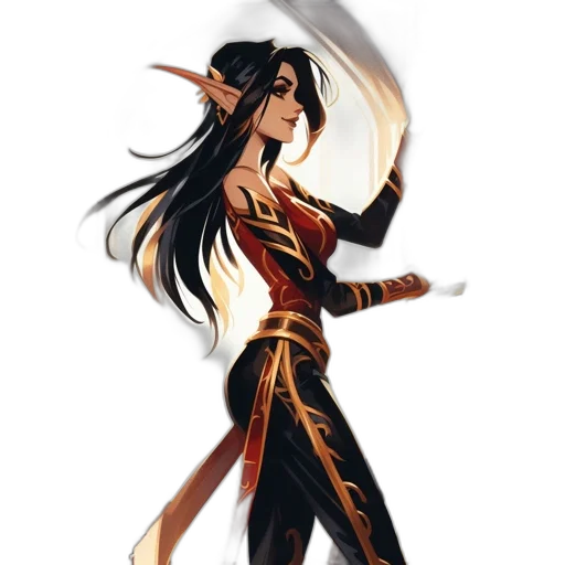 staff, dragon, sword, fantasy art transparent PNG cut-out