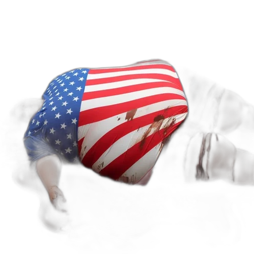 individual, wearing, flag, shirt transparent PNG cut-out