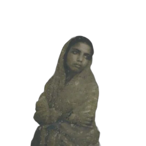 dress, face, creature, staff transparent PNG cut-out