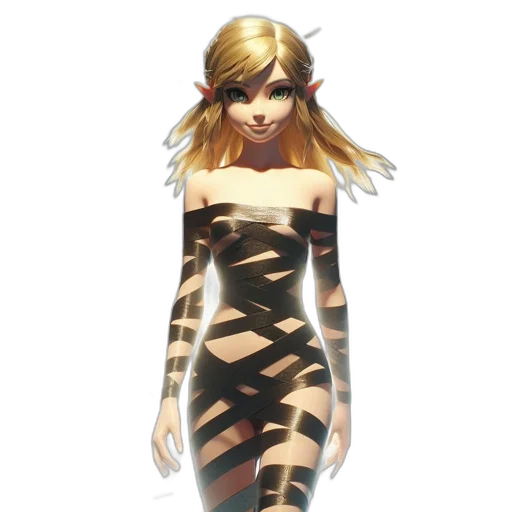 dress, concept art, fantasy art, 3d render transparent PNG cut-out
