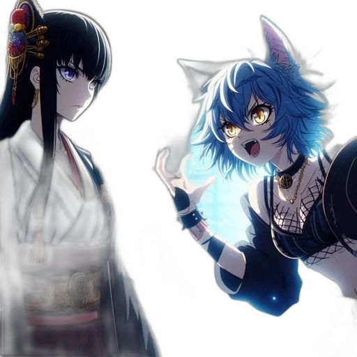 anime, concept art, fantasy art, pixel art transparent PNG cut-out